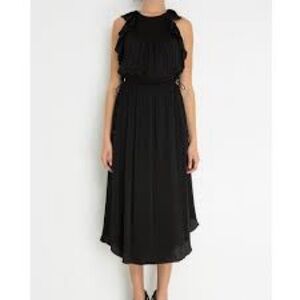 Ulla Johnson Eveline Black Midi Dress